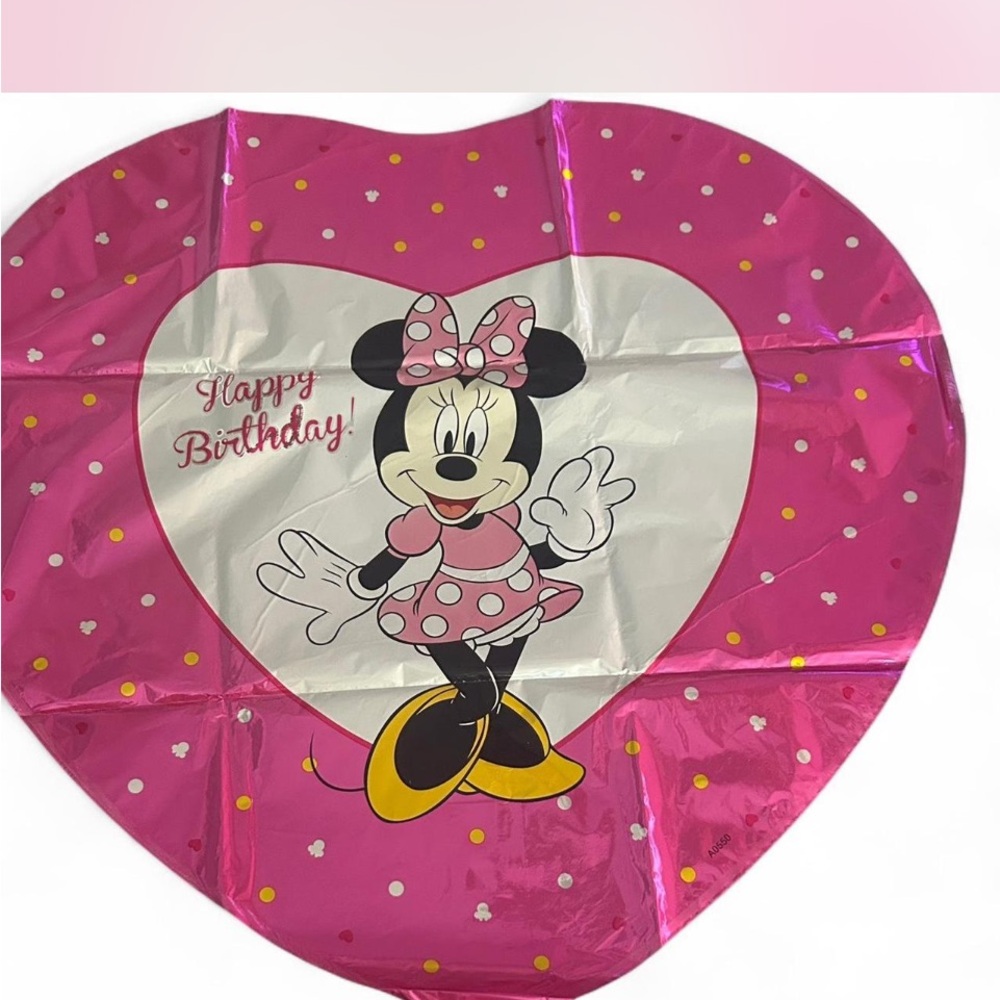 Disney Minnie Mouse Pink Heart Birthday Balloon